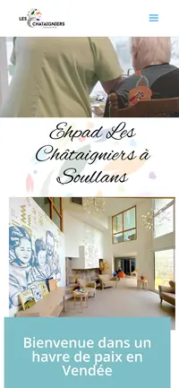 Site Résidence Les Châtaigniers sur mobile