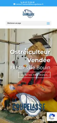 Site SCEA La Coupelasse sur mobile