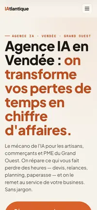 Site IAtlantique sur mobile